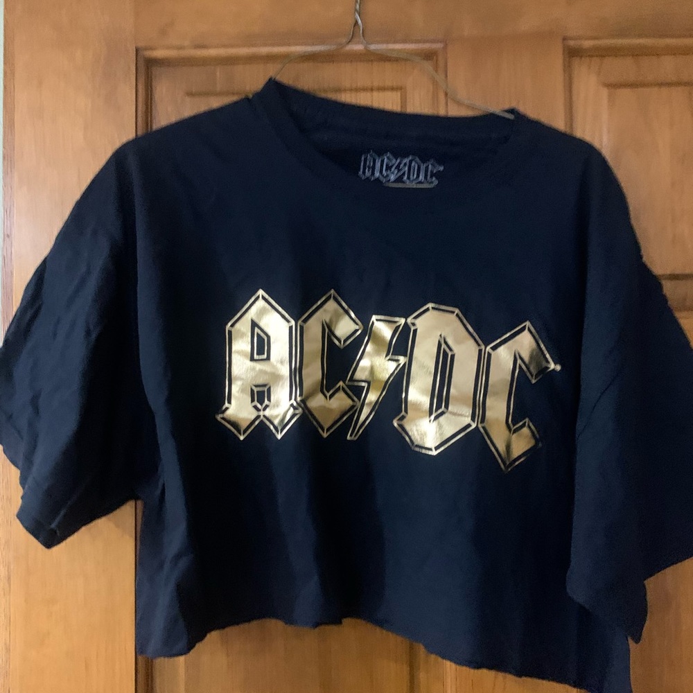 Woman’s AC/DC cropped top T-Shirt.